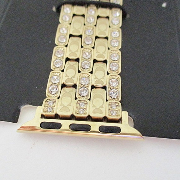 COACH - Crystal Watch Strap Gold Tone - Picture 8 of 9